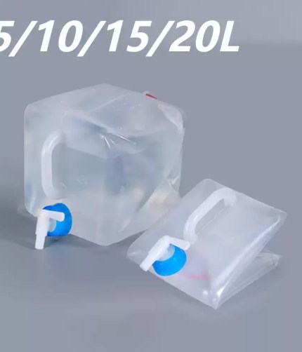 Outdoor camping folding water bucket available in 5L 10L 20L sizes.