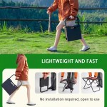 Tactical camping table with lower storage mesh for organised UK outdoors.
