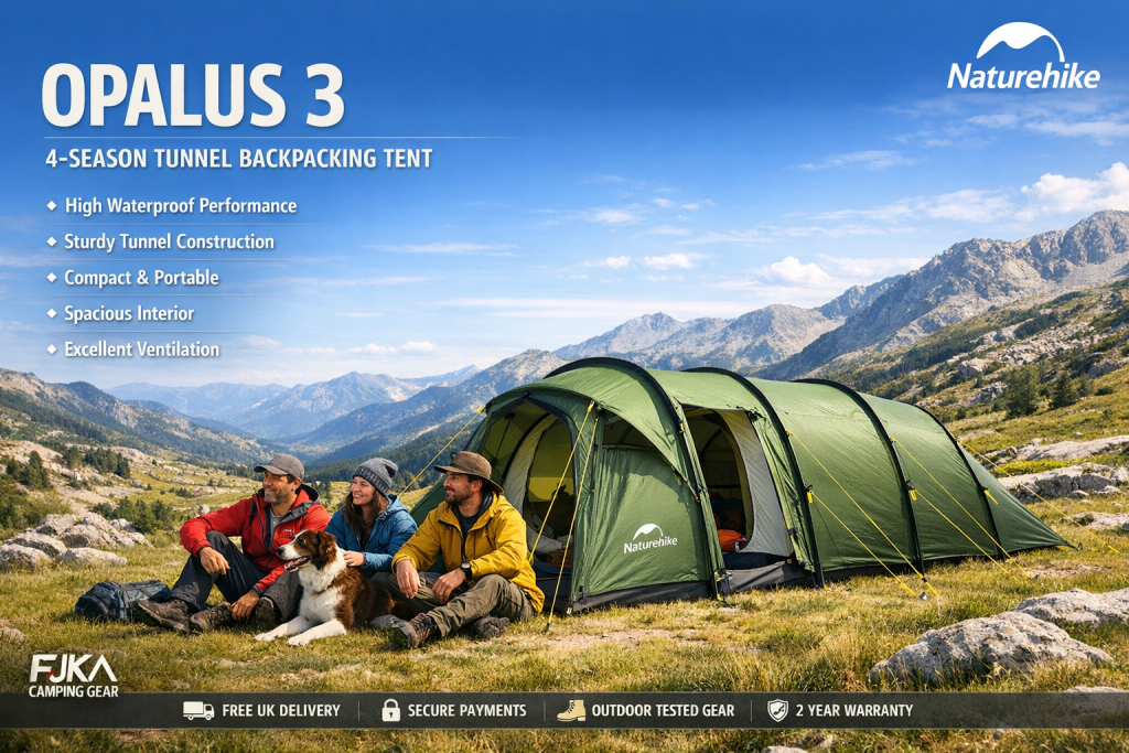 Naturehike Opalus™ UL 2-3 Person 4-Season Tunnel Backpacking Tent