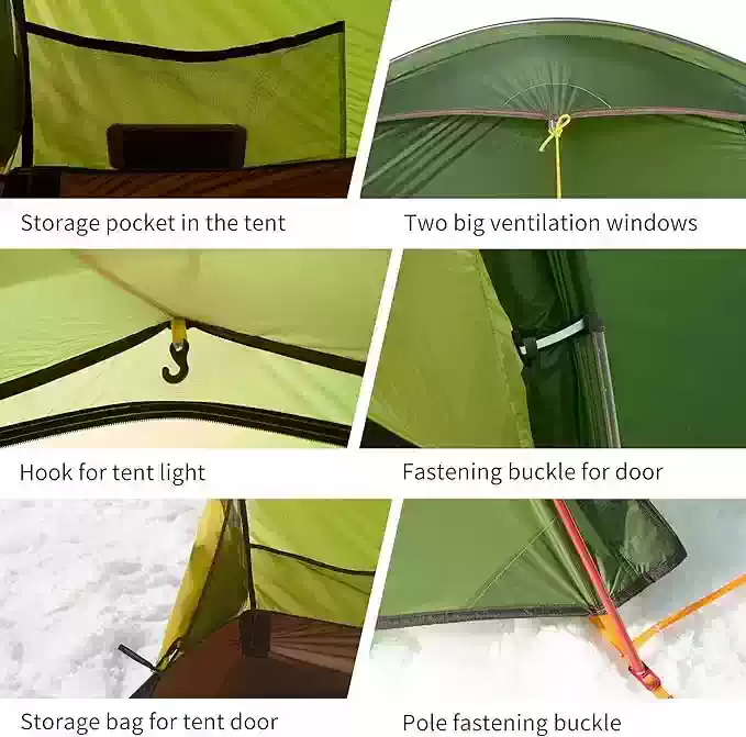 Opalus™ UL 2-3 Person 4-Season Tunnel Backpacking Tent_6