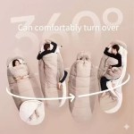 Naturehike envelope sleeping bag with a full-length anti-snag zipper system.