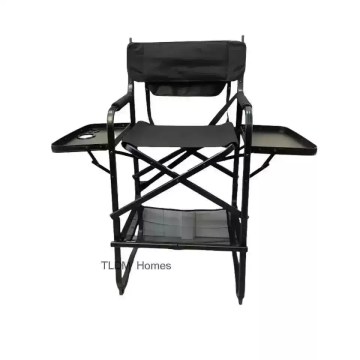 Camping director chair foldable with dual side trays UK 