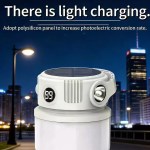 Warm-glow setting on an LED camping lantern, providing soft ambient light for a motorhome interior.