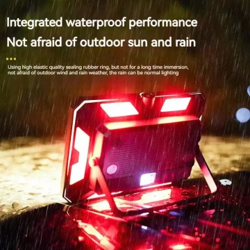 Waterproof rechargeable camping floodlight, durable outdoor light for UK camping