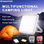 Lightweight rechargeable hanging lantern providing 360-degree illumination for a UK festival or garden gazebo.