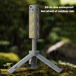 Portable telescopic lantern with a tripod stand for stable UK coastal camping.