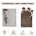 Waterproof breathable ripstop nylon sleeping bag.