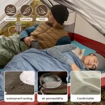 Splicable double sleeping bag for couples.