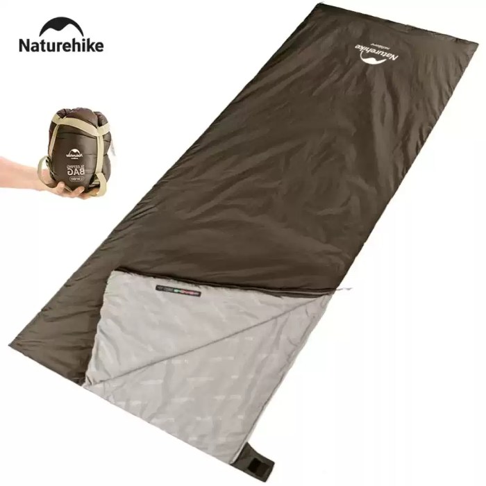 Naturehike ultralight waterproof 3-season sleeping bag.