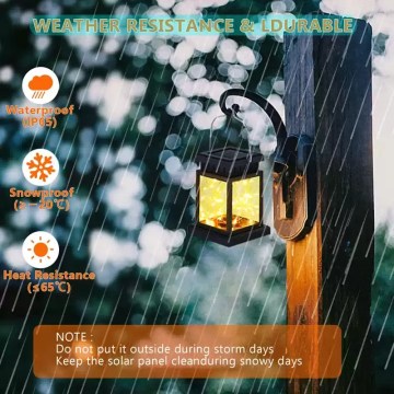 waterproof solar lantern outdoor rain resistant garden light UK