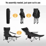 Compact collapsible camping chair design with shoulder strap carry bag UK.