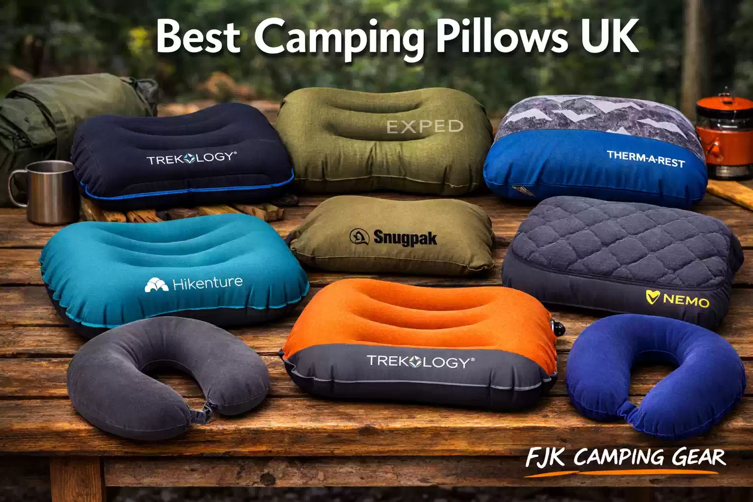 best camping pillow UK - fjk camping gear