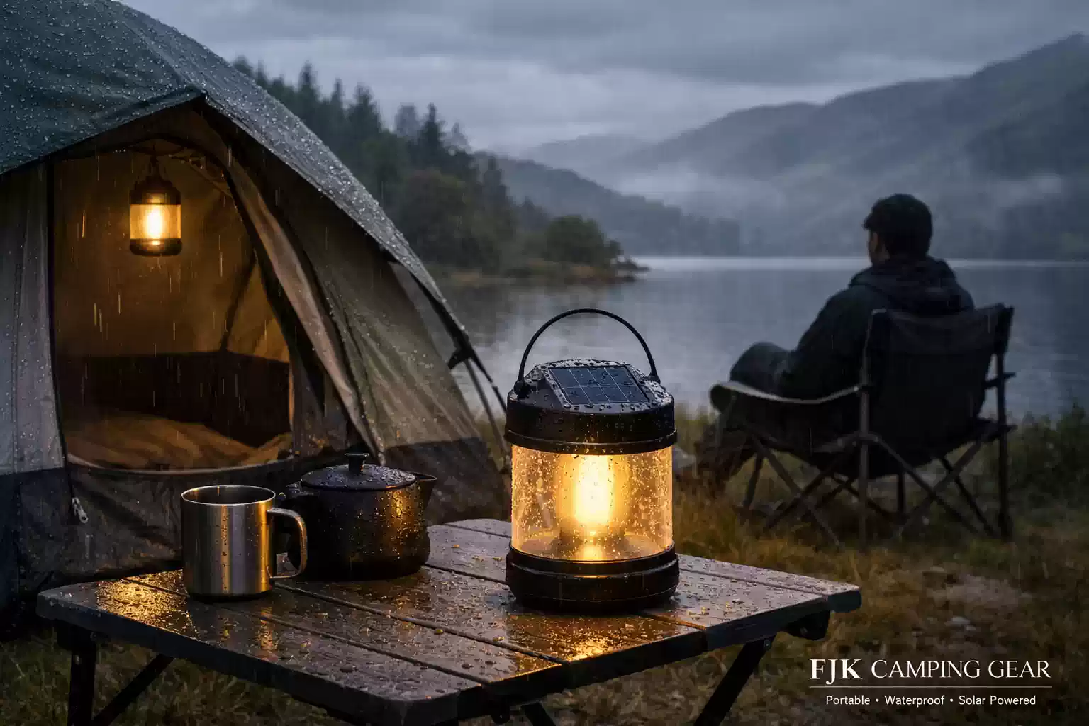 fjk camping gear - solar light