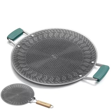 stainless steel camping frying pan portable outdoor cooking pan UK