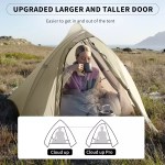 Compact 3-man backpacking tent with waterproof rainfly for 3-season outdoor use.