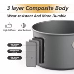 Versatile camping pots and lids designed for compact outdoor cooking UK.