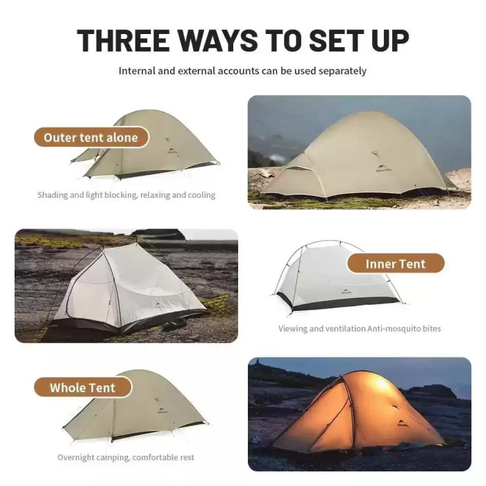 Lightweight 2-person trekking tent for UK hikers and backpackers.