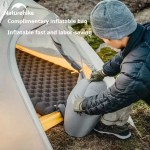 Naturehike TuYe R6.5 inflatable sleeping pad with pump sack for fast easy inflation