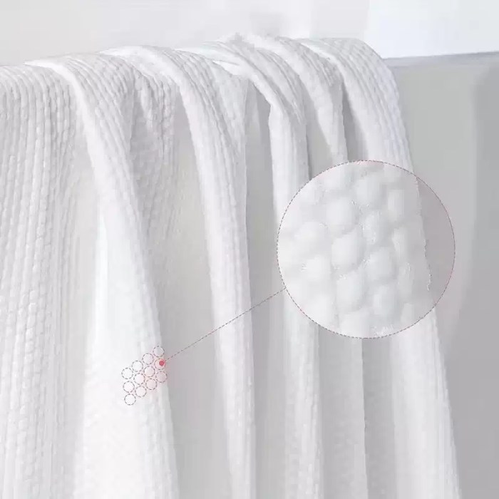 DISPOSABLE COMPRESSED BATH TOWELS_1 Biodegradable compressed bath towels: Individually wrapped for hiking and gym.