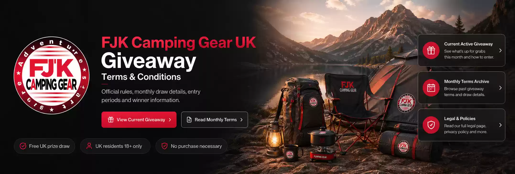 FJK Camping Gear UK Giveaway