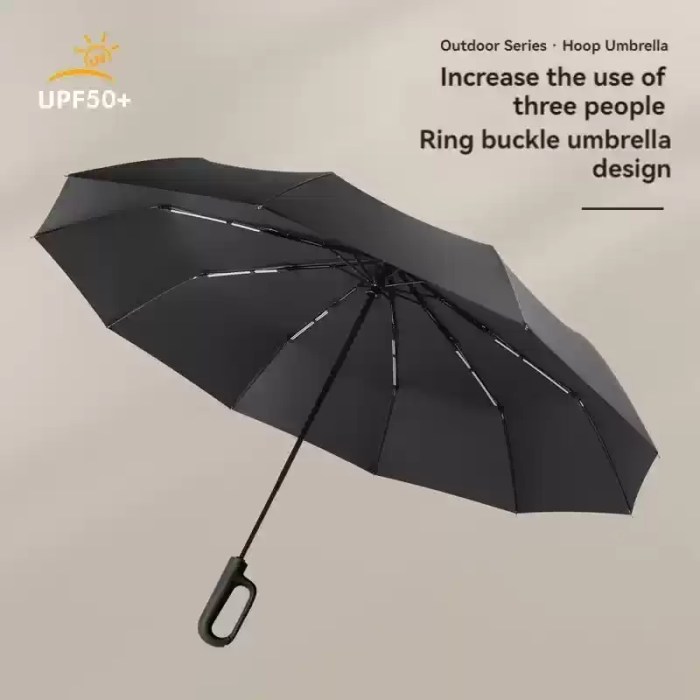FULLY AUTOMATIC FOLDING UMBRELLA_6 Stylish fully automatic folding umbrella for reliable rain protection in UK.