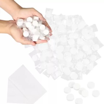 bulk compressed cotton wipes pocket size disposable travel hand wipes UK
