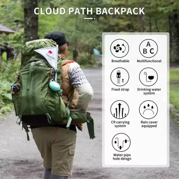 hikers carrying Naturehike backpacks mountain trekking camping UK adventure