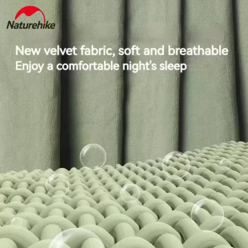 Naturehike soft velvet sleeping bag fabric breathable camping comfort UK