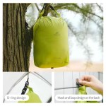 Weather-resistant nylon storage bag protecting camping essentials from moisture and dust.