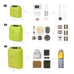Compact streamlined storage bag fitting perfectly into rucksacks and cycling panniers.