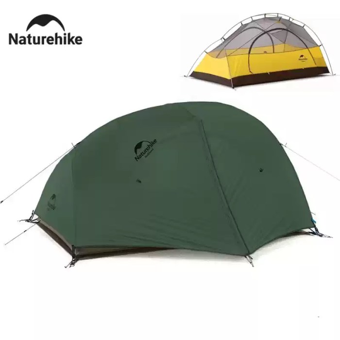 NATUREHIKE STAR RIVER™ 2-PERSON ULTRALIGHT BACKPACKING TENT_6 Green Naturehike Star River 2-person ultralight tent for UK camping