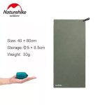 Woman using Naturehike cooling sport towel after exercise for quick drying