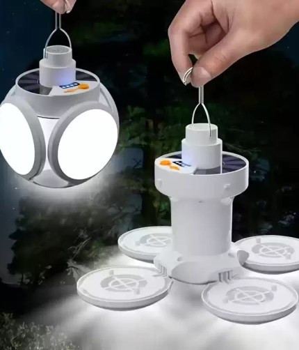 Bright adjustable LED camping lantern providing reliable 360-degree illumination in UK.