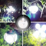 Durable water-resistant casing on versatile LED camping light combo UK.