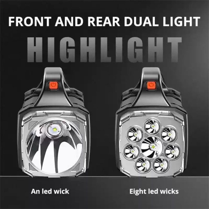 Sturdy hook on LED camping lantern for easy tent hanging UK.