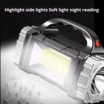Versatile LED camping lantern used for reading inside a UK tent.