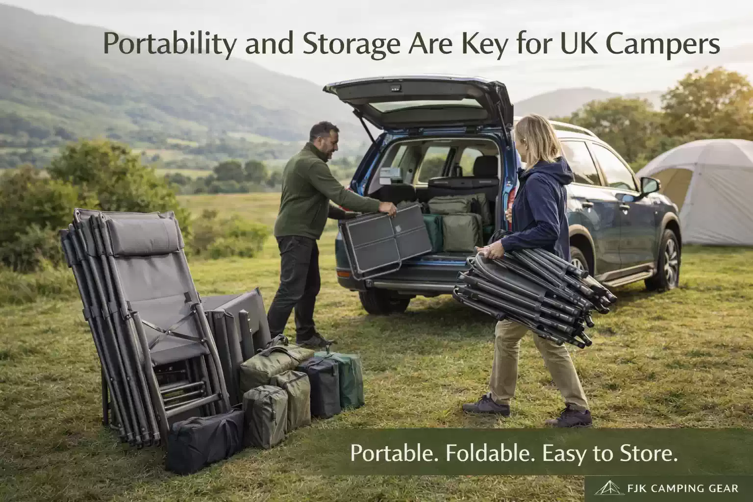 Portability & Storage are key for UK camping chairs & tables