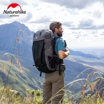 Naturehike hiking backpack scenic mountain view UK trekking outdoor gear