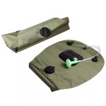 UK portable 20L solar shower bag folds flat for camping and festivals