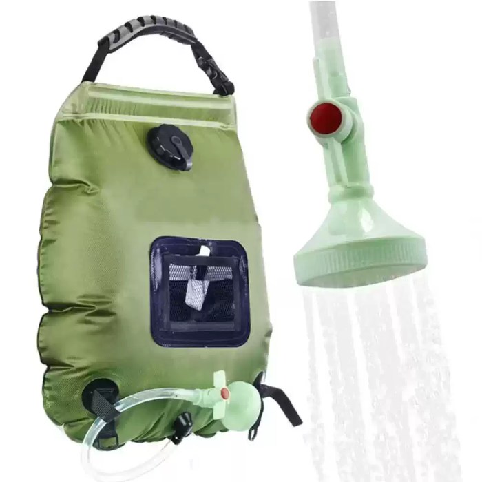 SOLAR SHOWER BAG 20L_6 UK 20L solar shower bag for camping with hose and on/off shower head