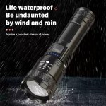 Reliable tactical LED flashlight used for emergency lighting at UK campsite.