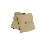 Ultralight goose down neck cover waterproof insulated neck warmer in beige