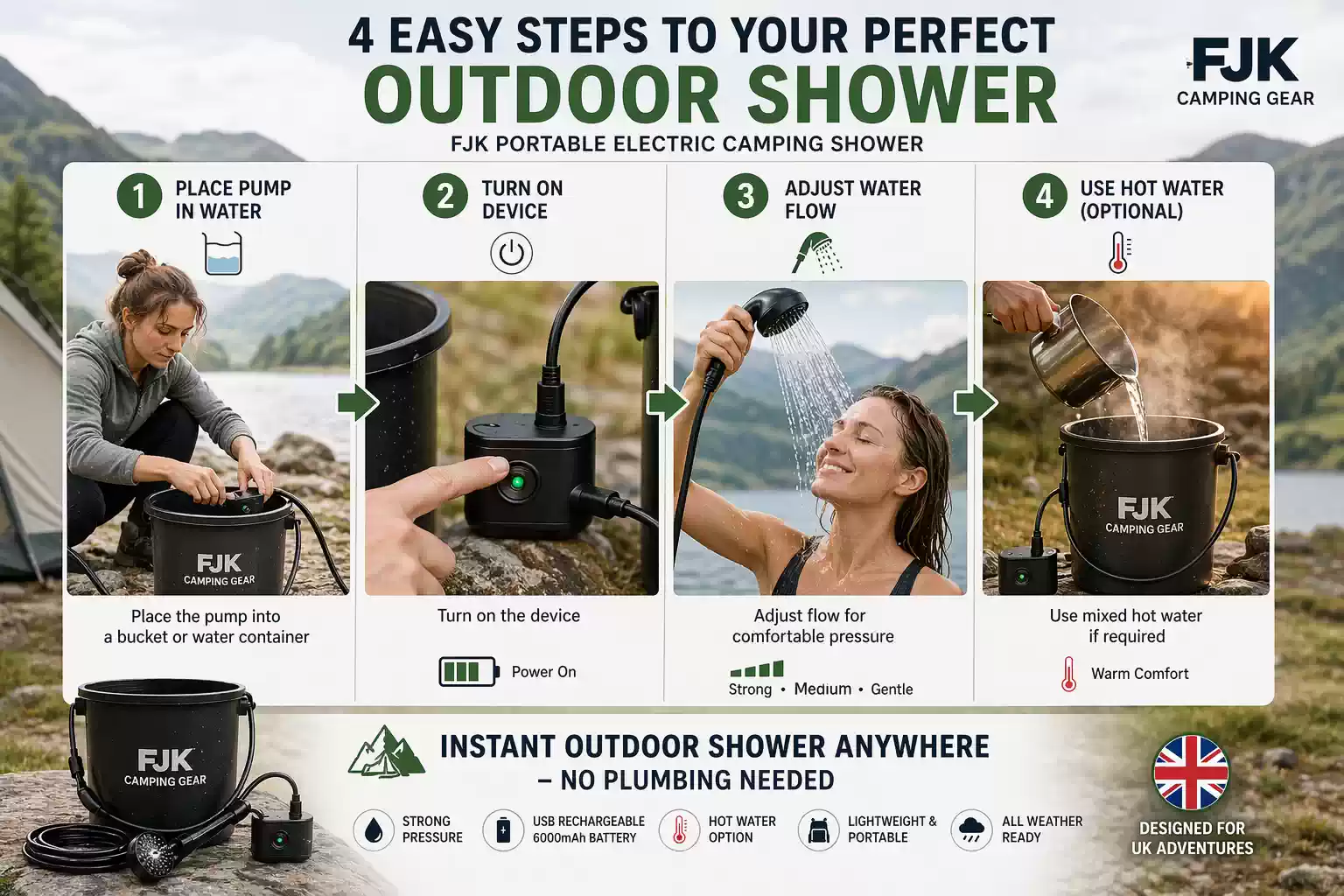 Best electric shower in UK | 4 step setup