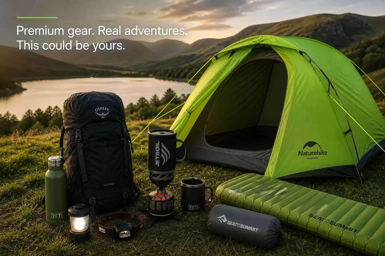 Camping gear prize bundle worth up to £200 for UK campers