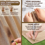Heat-resistant mat protecting grassland from carbon fire and hot wood chips during outdoor use.