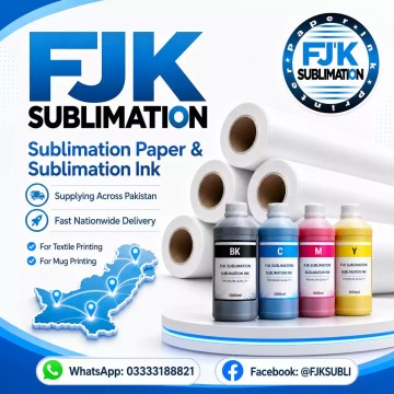 FJK Sublimation supplying sublimation paper and ink across Pakistan