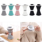 500ml foldable silicone water bottle colours and usage
