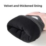 Thick velvet lining inside thermal ski gloves