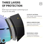 Triple-Layer Ski Protection Ski helmet with triple-layer impact protection