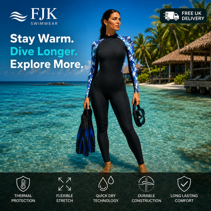 Women's One-Piece 3mm Neoprene Diving Suit for diving surfing and more